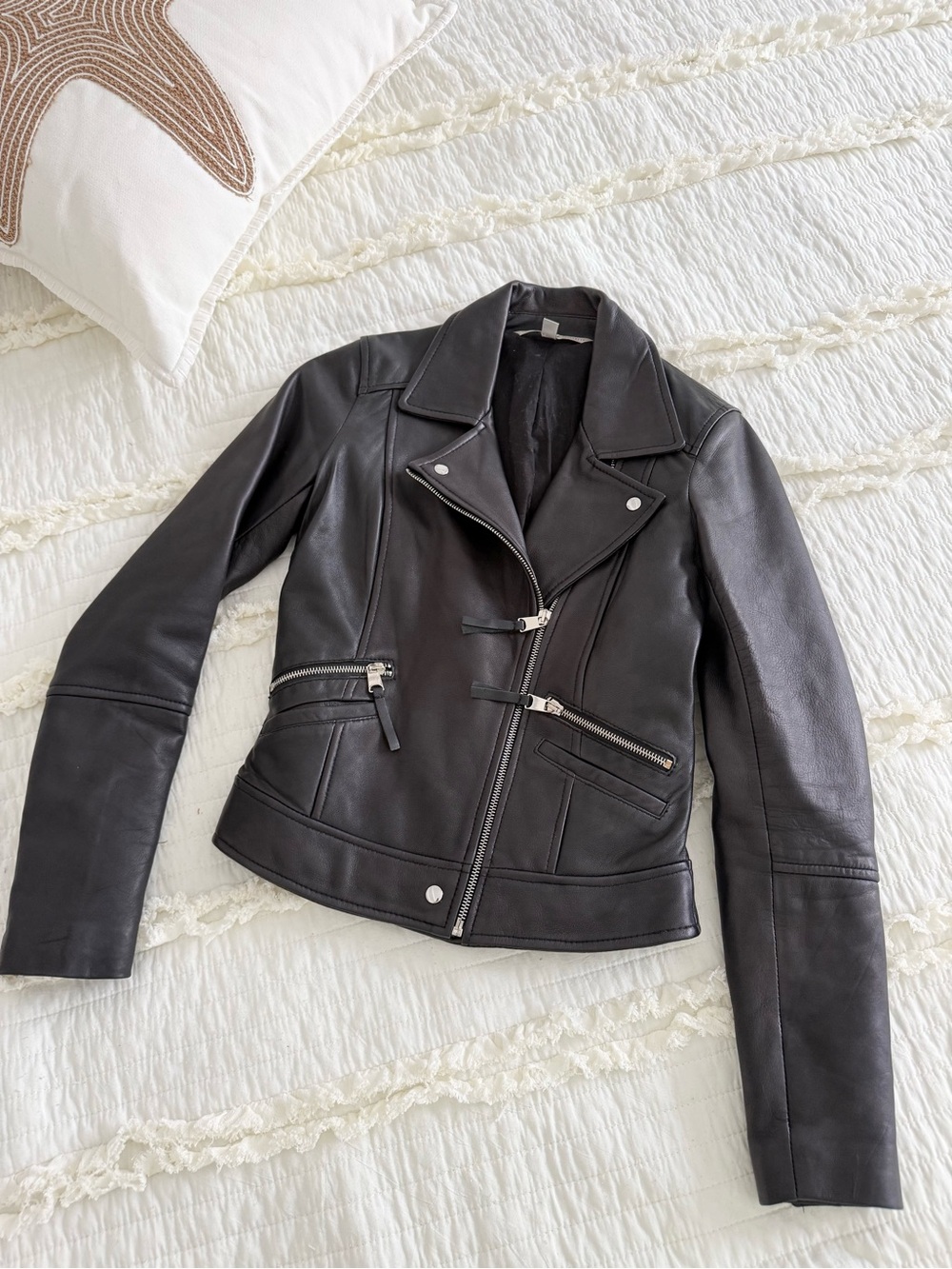 Zara leather jacket